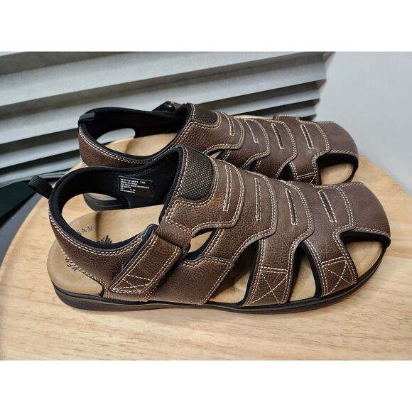 Dockers Seaboard Sandals Men’s 13 Brown Memory Foam NWB - Picture 6 of 8
